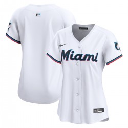Miami Marlins Nike Women's Home Limited Jersey - White Miami Marlins Nike Women's Home Limited Jersey - White