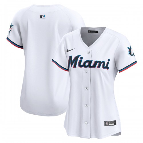 Miami Marlins Nike Women's Home Limited Jersey - White