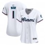 Miami Marlins Nike Women's #1 Mom Home Limited Jersey - White