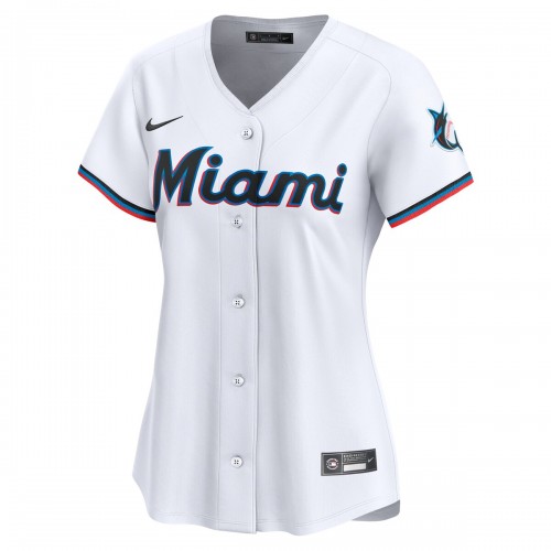 Miami Marlins Nike Women's #1 Mom Home Limited Jersey - White