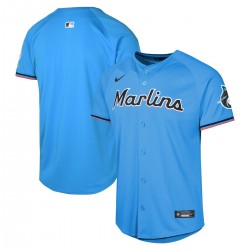 Miami Marlins Nike Youth Alternate Limited Jersey - Blue Miami Marlins Nike Youth Alternate Limited Jersey - Blue