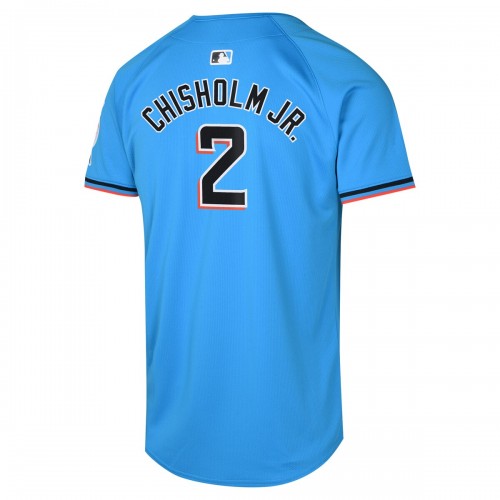 Jazz Chisholm Jr. Miami Marlins Nike Youth Alternate Limited Player Jersey – Blue