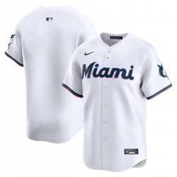 Miami Marlins Nike Youth Home Limited Jersey - White Miami Marlins Nike Youth Home Limited Jersey - White