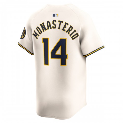 Andruw Monasterio Milwaukee Brewers Nike Home Limited Player Jersey - Cream