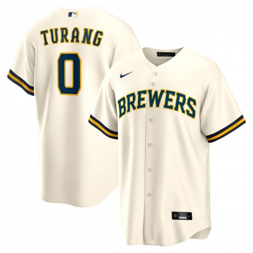 Brice Turang Milwaukee Brewers Nike Home Replica Player Jersey - Cream