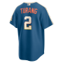 Brice Turang Milwaukee Brewers Nike 2026 City Connect Stadium Jersey - Mineral Blue Brice Turang Milwaukee Brewers Nike 2026 City Connect Stadium Jersey - Mineral Blue