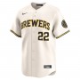 Christian Yelich Milwaukee Brewers Nike Home Limited Player Jersey - Cream