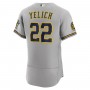 Christian Yelich Milwaukee Brewers Nike Road Authentic Player Jersey - Gray Christian Yelich Milwaukee Brewers Nike Road Authentic Player Jersey - Gray