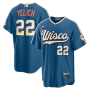 Christian Yelich Milwaukee Brewers Nike 2026 City Connect Stadium Jersey - Mineral Blue