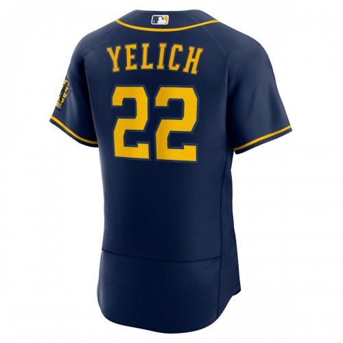 Christian Yelich Milwaukee Brewers Nike Alternate Authentic Player Jersey - Navy Christian Yelich Milwaukee Brewers Nike Alternate Authentic Player Jersey - Navy