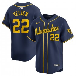 Christian Yelich Milwaukee Brewers Nike Alternate Limited Player Jersey – Navy Christian Yelich Milwaukee Brewers Nike Alternate Limited Player Jersey – Navy