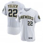 Christian Yelich Milwaukee Brewers Nike Alternate Authentic Player Jersey - White