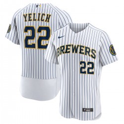 Christian Yelich Milwaukee Brewers Nike Team Alternate Authentic Player Jersey - White Christian Yelich Milwaukee Brewers Nike Team Alternate Authentic Player Jersey - White