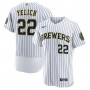 Christian Yelich Milwaukee Brewers Nike Team Alternate Authentic Player Jersey - White Christian Yelich Milwaukee Brewers Nike Team Alternate Authentic Player Jersey - White