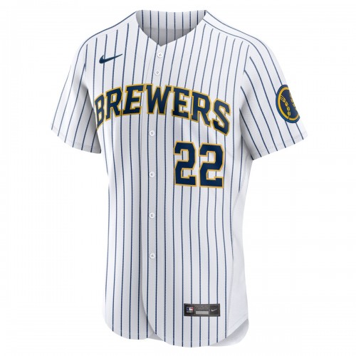 Christian Yelich Milwaukee Brewers Nike Team Alternate Authentic Player Jersey - White Christian Yelich Milwaukee Brewers Nike Team Alternate Authentic Player Jersey - White