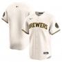 Milwaukee Brewers Nike Home Limited Jersey - Cream