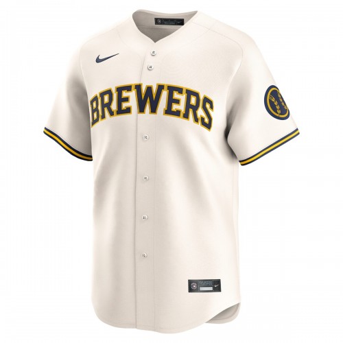 Milwaukee Brewers Nike Home Limited Jersey - Cream