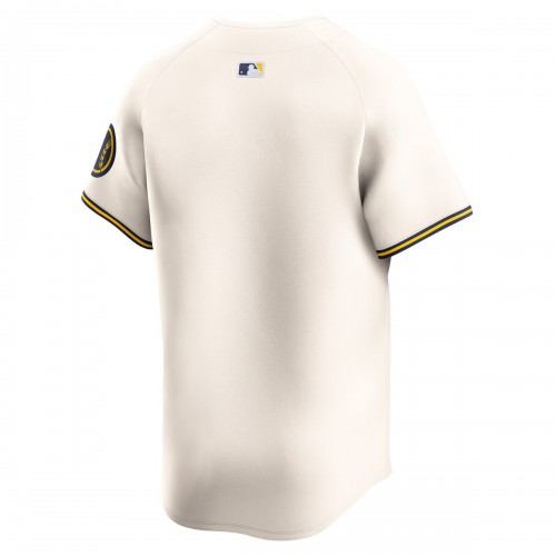 Milwaukee Brewers Nike Home Limited Jersey - Cream