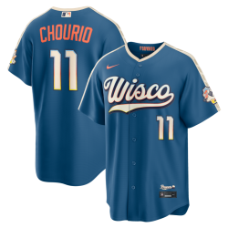Jackson Chourio Milwaukee Brewers Nike 2026 City Connect Stadium Jersey - Mineral Blue Jackson Chourio Milwaukee Brewers Nike 2026 City Connect Stadium Jersey - Mineral Blue