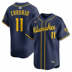 Jackson Chourio Milwaukee Brewers Nike Alternate 2 Limited Jersey - Navy Jackson Chourio Milwaukee Brewers Nike Alternate 2 Limited Jersey - Navy