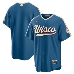 Milwaukee Brewers Nike 2026 City Connect Stadium Jersey - Mineral Blue Milwaukee Brewers Nike 2026 City Connect Stadium Jersey - Mineral Blue