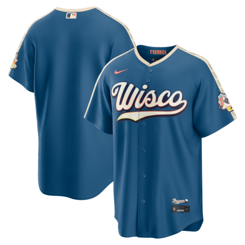 Milwaukee Brewers Nike 2026 City Connect Stadium Jersey - Mineral Blue