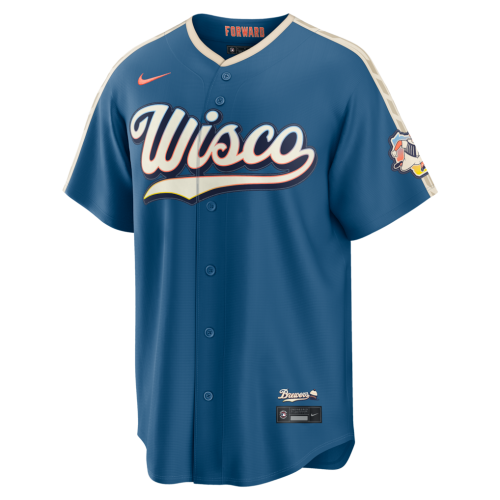 Milwaukee Brewers Nike 2026 City Connect Stadium Jersey - Mineral Blue