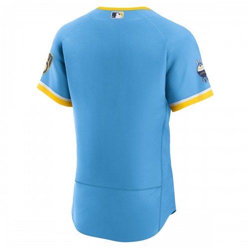 Milwaukee Brewers Nike 2022 City Connect Authentic Team Jersey - Powder Blue Milwaukee Brewers Nike 2022 City Connect Authentic Team Jersey - Powder Blue