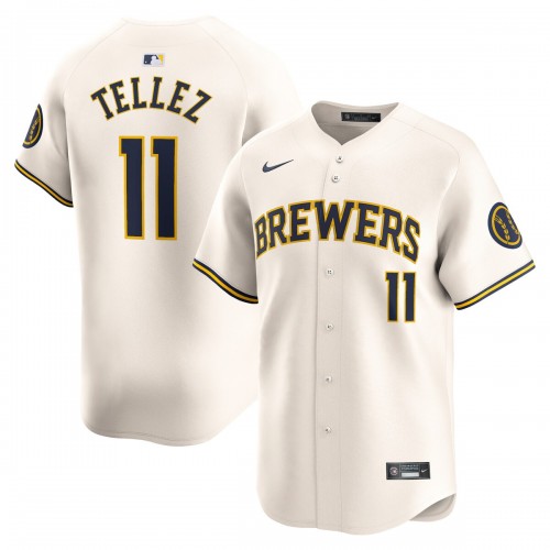 Rowdy Tellez Milwaukee Brewers Nike Home Limited Player Jersey - Cream