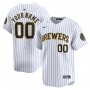 Milwaukee Brewers Nike  Alternate Limited Custom Jersey – White