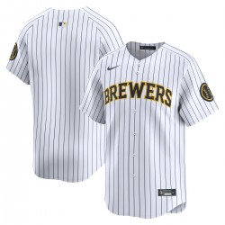 Milwaukee Brewers Nike Alternate Limited Jersey – White Milwaukee Brewers Nike Alternate Limited Jersey – White