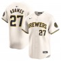 Willy Adames Milwaukee Brewers Nike Home Limited Player Jersey - Cream