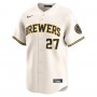 Willy Adames Milwaukee Brewers Nike Home Limited Player Jersey - Cream