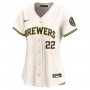 Christian Yelich Milwaukee Brewers Nike Women's Home Limited Player Jersey - Cream