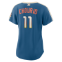 Jackson Chourio Milwaukee Brewers Nike Women's 2026 City Connect Stadium Jersey - Mineral Blue