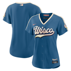 Milwaukee Brewers Nike Women's 2026 City Connect Stadium Jersey - Mineral Blue Milwaukee Brewers Nike Women's 2026 City Connect Stadium Jersey - Mineral Blue