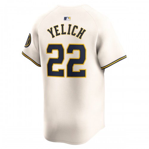 Christian Yelich Milwaukee Brewers Nike Youth Home Limited Player Jersey - Cream