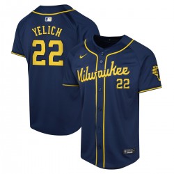Christian Yelich Milwaukee Brewers Nike Youth Alternate Limited Player Jersey – Navy Christian Yelich Milwaukee Brewers Nike Youth Alternate Limited Player Jersey – Navy