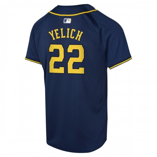 Christian Yelich Milwaukee Brewers Nike Youth Alternate Limited Player Jersey – Navy