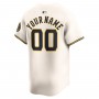 Milwaukee Brewers Nike Youth Home Limited Custom Jersey - Cream