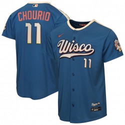 Jackson Chourio Milwaukee Brewers Nike Youth 2026 City Connect Stadium Jersey - Mineral Blue Jackson Chourio Milwaukee Brewers Nike Youth 2026 City Connect Stadium Jersey - Mineral Blue