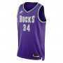 Giannis Antetokounmpo Milwaukee Bucks Nike 2022/23 Swingman Jersey Purple - Classic Edition