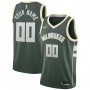 Milwaukee Bucks Nike Swingman Custom Jersey Green - Icon Edition