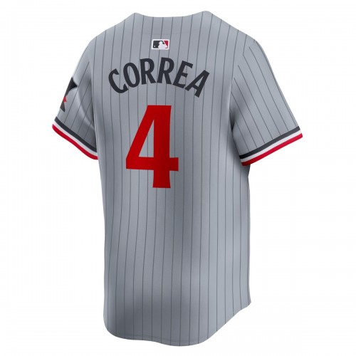 Carlos Correa Minnesota Twins Nike Road Limited Player Jersey – Gray