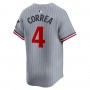 Carlos Correa Minnesota Twins Nike Road Limited Player Jersey – Gray