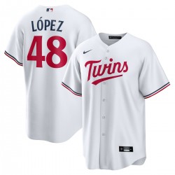 Jorge López Minnesota Twins Nike Home Replica Player Jersey - White Jorge López Minnesota Twins Nike Home Replica Player Jersey - White