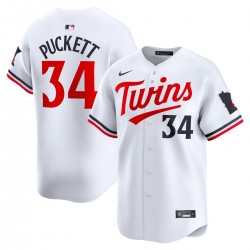 Kirby Puckett Minnesota Twins Nike Home Limited Player Jersey - White Kirby Puckett Minnesota Twins Nike Home Limited Player Jersey - White