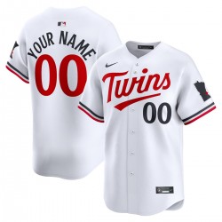 Minnesota Twins Nike Home Limited Custom Jersey - White Minnesota Twins Nike Home Limited Custom Jersey - White