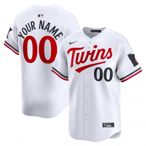 Minnesota Twins Nike Home Limited Custom Jersey - White