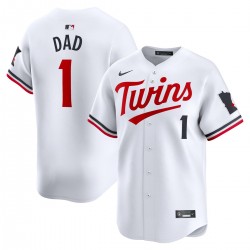 Minnesota Twins Nike #1 Dad Home Limited Jersey - White Minnesota Twins Nike #1 Dad Home Limited Jersey - White